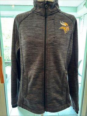 NFL Minnesota Vikings Women's Gray Full-Zip Jacket